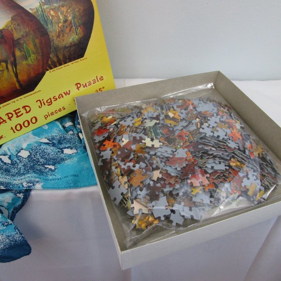 1000 Piece SunsOut Shaped Jigsaw Puzzle - Picture 2 of 13